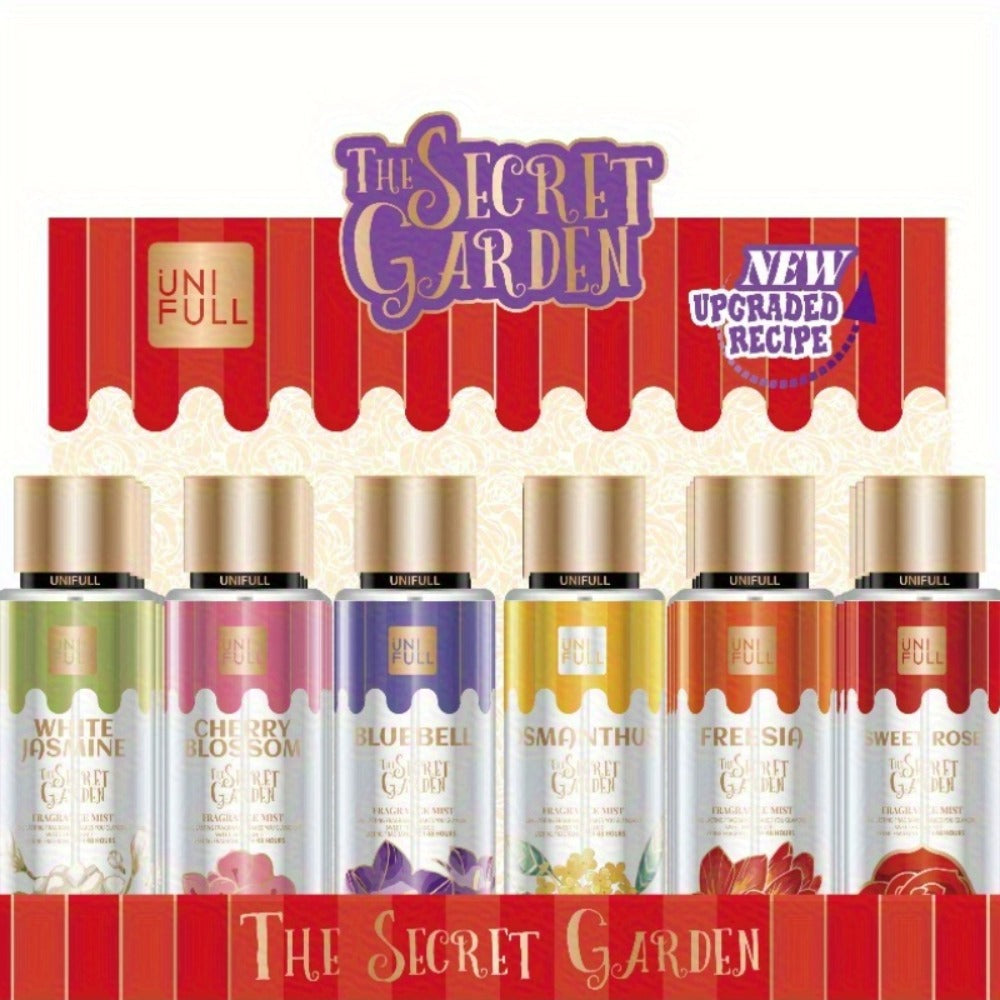 Floral Fruity Eau de Toilette Body Spray for Women 8.4oz – Long-Lasting Hair & Body Mist, 13 Scents Colorful Bottle