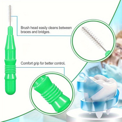 Interdental Brush Picks 350 Pack Soft Floss Dental Toothpick Cleaners Mixed Color – Oral Care Flosser Refill