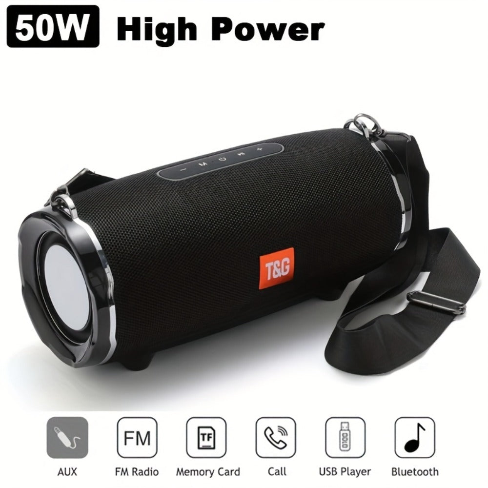 TG187 IPX4 Waterproof Outdoor Bluetooth Speaker | Dual Speakers, 4800mAh Rechargeable Battery, TWS Stereo Pairing