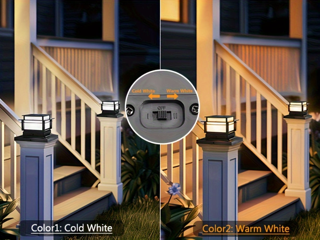 Solar Post Cap Lights for Fence Deck 6 Pack - Outdoor Bright LED for Garden Porch Patio Stair for an Everyday Personal Care Routine