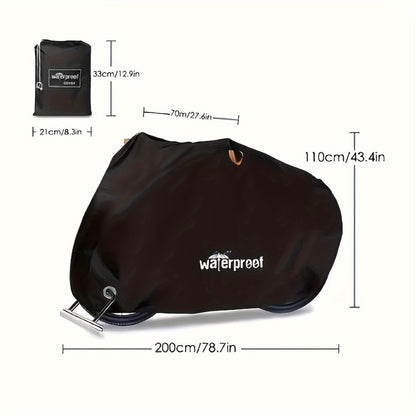 Motorcycle Cover Heavy Duty 210D – Waterproof, UV & Tear Resistant Motorbike Cover with Lock Holes | All-Weather Outdoor Protection