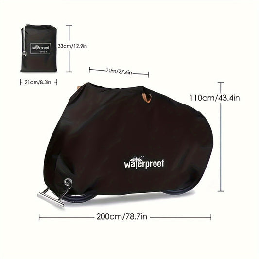 Motorcycle Cover Heavy Duty 210D – Waterproof, UV & Tear Resistant Motorbike Cover with Lock Holes | All-Weather Outdoor Protection