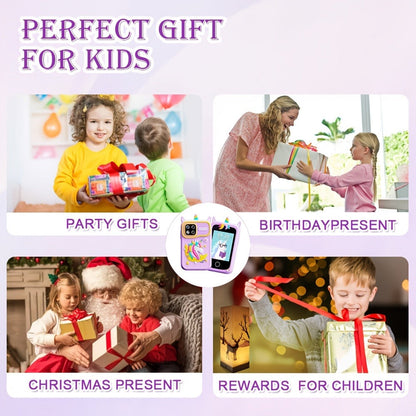 Kids Educational Smartphone Toy with 1080P HD Camera, 20 Mini-Games, Music, Stories & Habit Training
