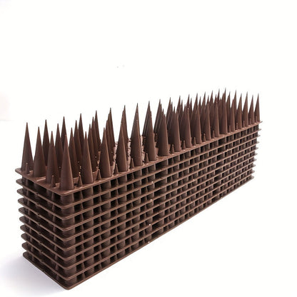 Bird Spikes, 4 Row Fence Balcony Window Sill Ledge for Garden, Yard and Pest Management, with the Listed Configuration