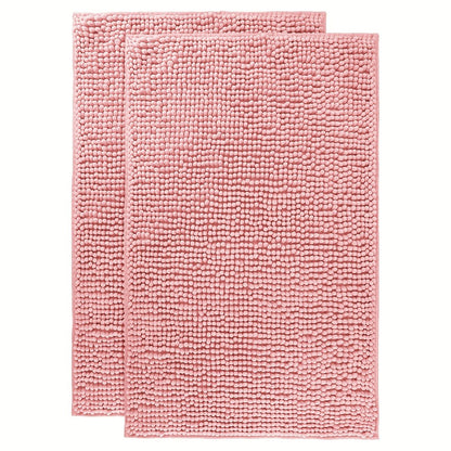 Chenille Bath Rug Extra Thick Bathroom Mat, Multiple Sizes & Colors for Entryways, Bedrooms and Living Spaces