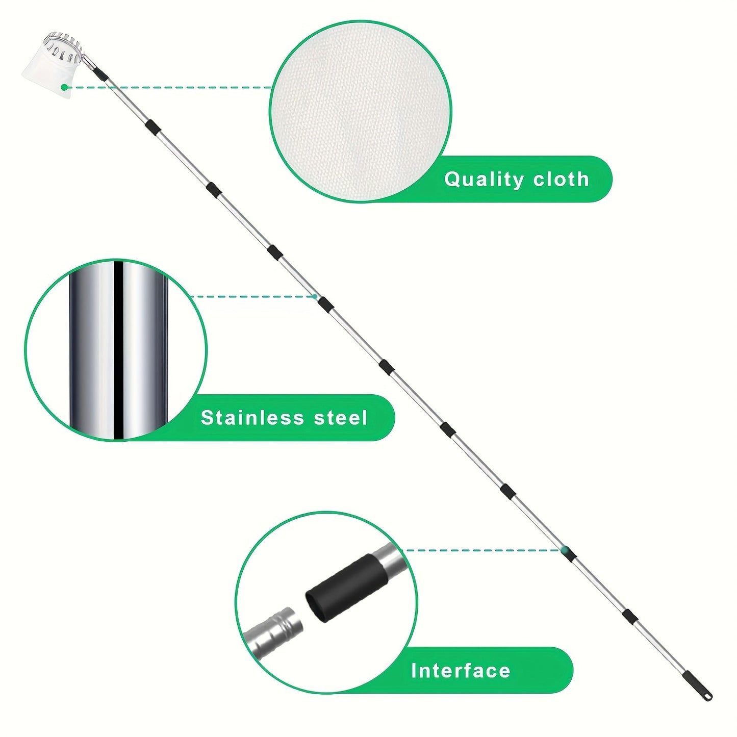 Fruit Picker | Telescoping Pole with Basket Apple Mango Orange Tree
