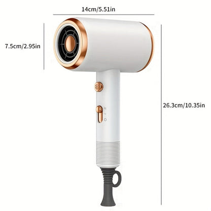 Ionic Hair Dryer 1600W with Diffuser Concentrator Nozzle 2 Speed 3 Heat Settings Cool Shot, for Home, Travel and Salon Hair Styling