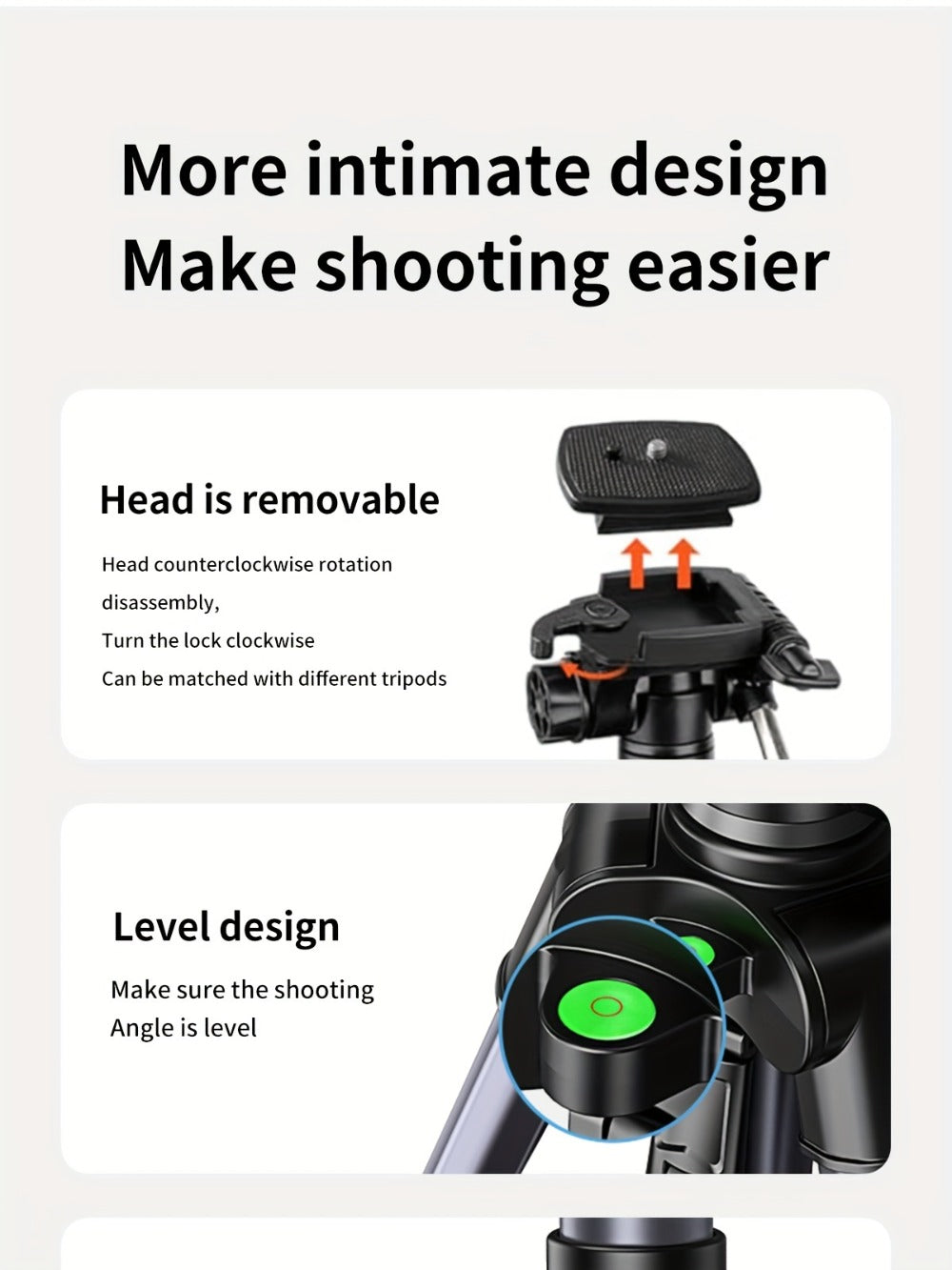 Camera Tripod 74 Inch Aluminum Alloy with Dual Quick Release Plate, Phone Clip & Carrying Bag, Professional Stand for DSLR