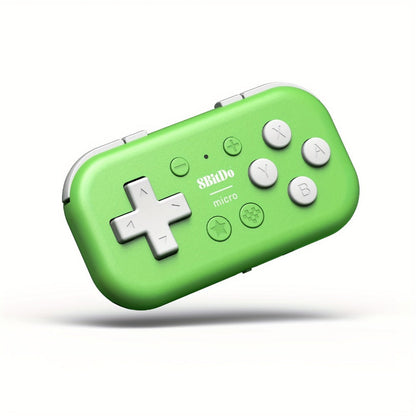 8BitDo Micro Bluetooth Gamepad Pocket Mini Controller for Nintendo Switch Android Raspberry Pi – Keyboard Mode Support Green