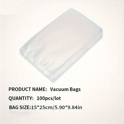 Micro Perforated Food Storage Bags 100 Pack - Breathable Ventilated Produce Bags for Fruits Vegetables Meat and Seafood