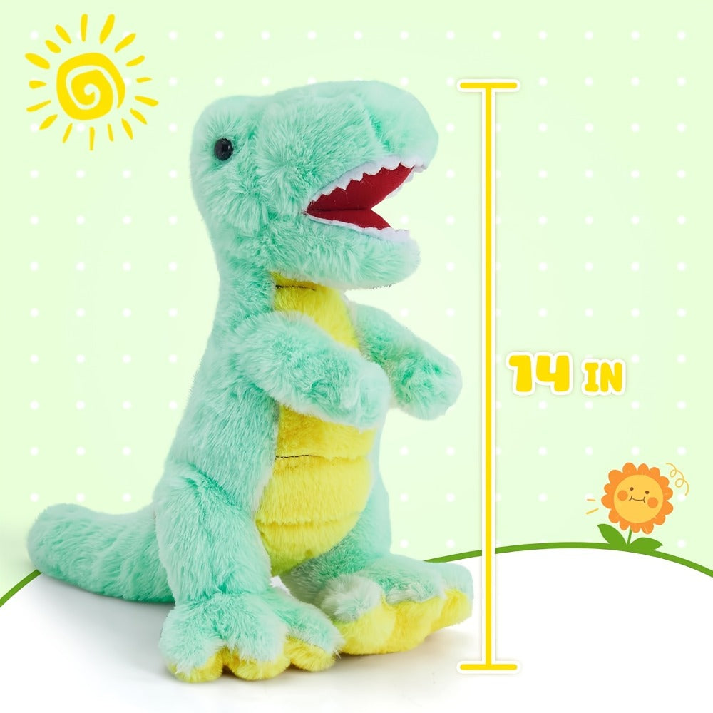 Plush Toy Light-Up Tyrannosaurus Rex with Music or No-Music choices Choices and Soft Fabric