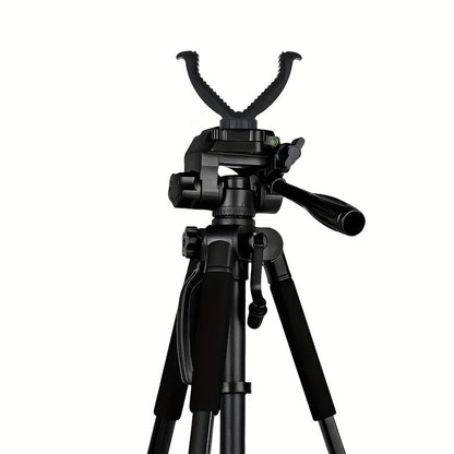 Adjustable V-Shape Shooting Tripod Stand 21-59 Inch, Heavy Duty Rifle Gun Rest Tripod for Outdoor Hunting Shooting Practice Photography