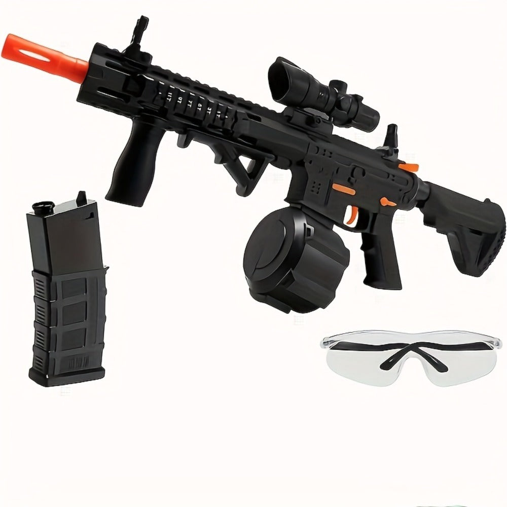 Rechargeable Electric Splash Ball Toy Gun, USB Rechargeable Outdoor Shooting Rifle for Kids Boys