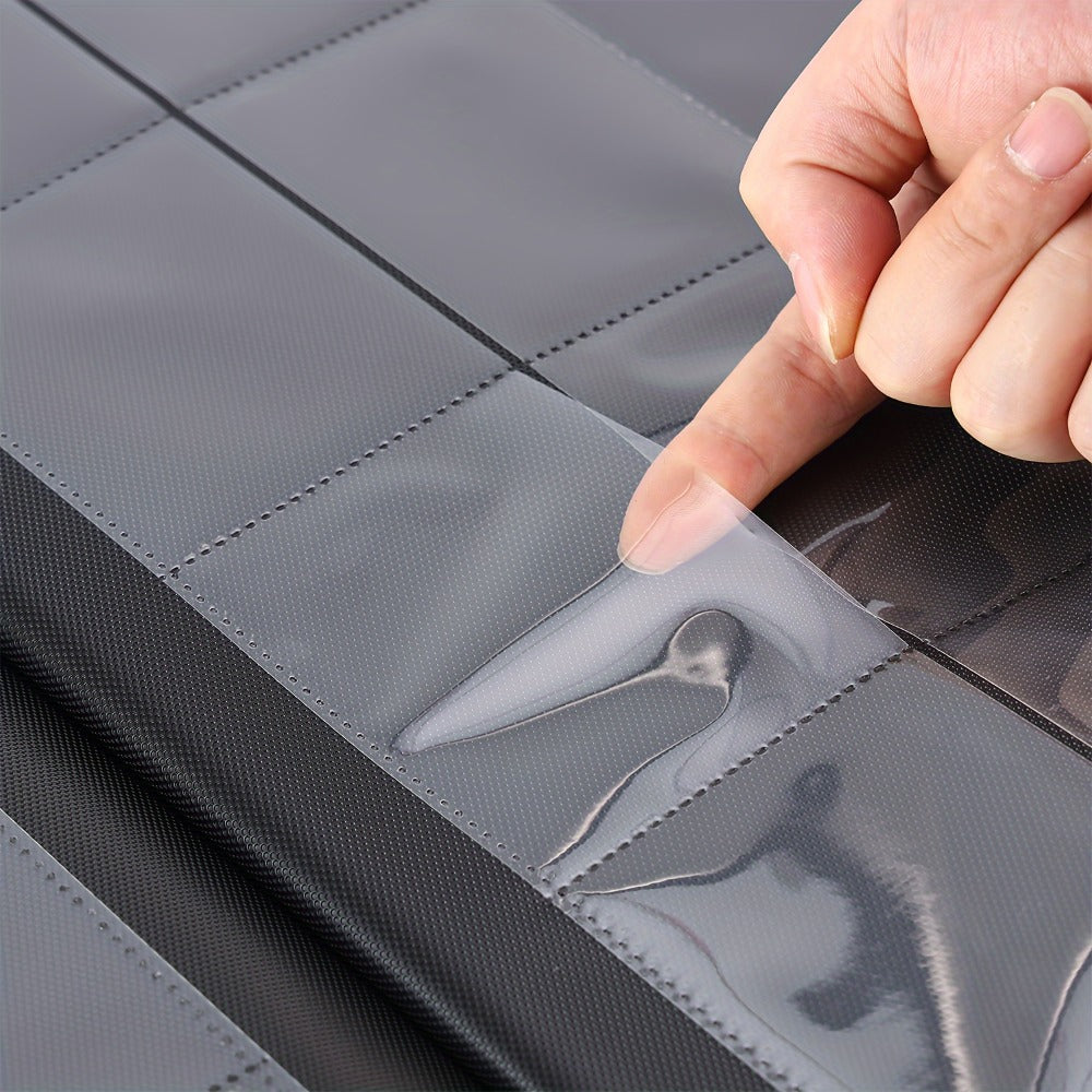 Trading Card Binder Ringless 16 Pocket – Double-Sided Side-Loading Zipper Card Album for Pokemon MTG TCG Sports Cards K-pop Photocards Large