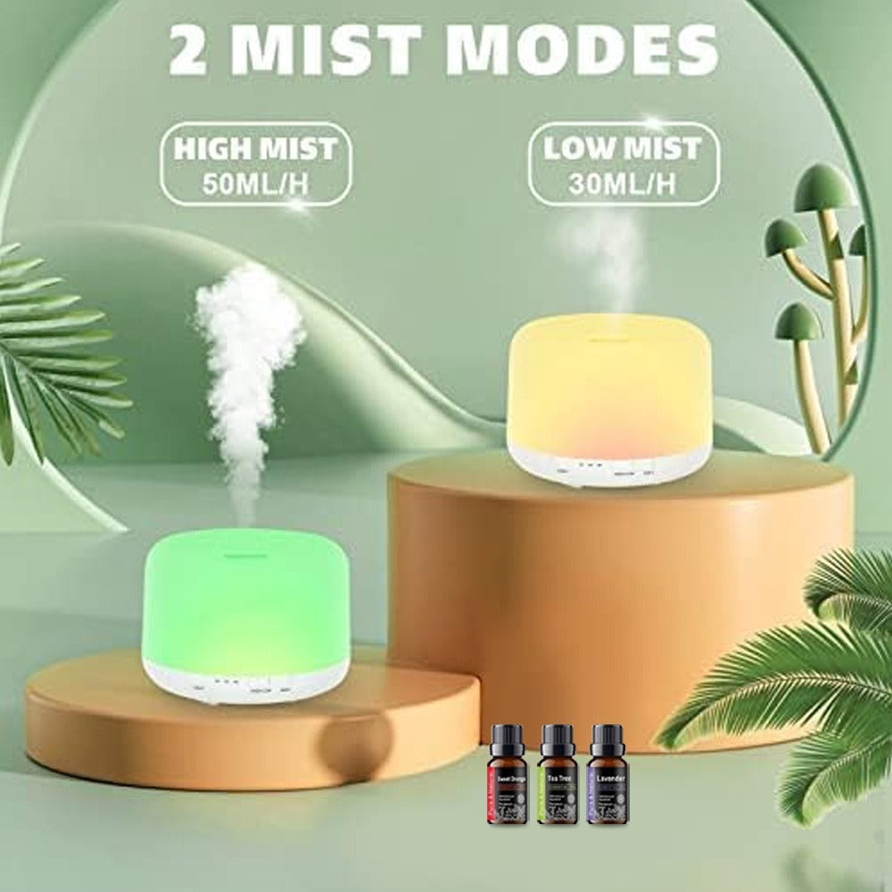Remote Control Aroma Diffuser 300ml, Humidifier & Mood Light with 6 Premium Essential Oils