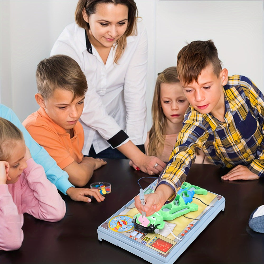 Operation Monster Board Game for Kids, Steady Hand Skill Game with Tweezers, 3D Monster Pieces, Fun Family Game Night for Ages 3+