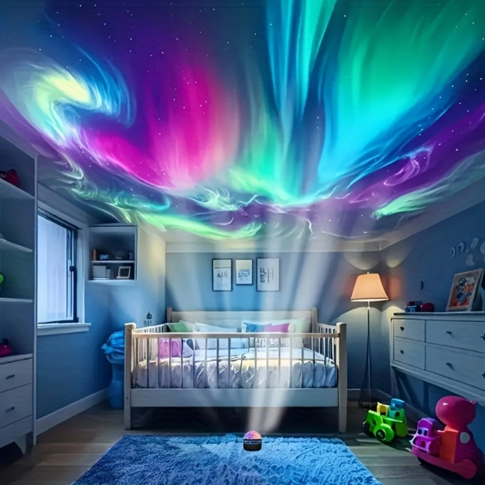 Galaxy Projector Night Light Aurora Projection Magic Ball Remote Control Multicolor Nebula for Entryways, Bedrooms and Living Spaces