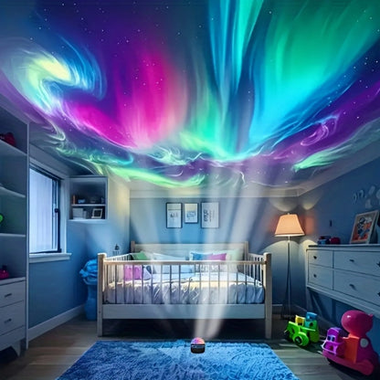 Galaxy Projector Night Light Aurora Projection Magic Ball Remote Control Multicolor Nebula for Entryways, Bedrooms and Living Spaces