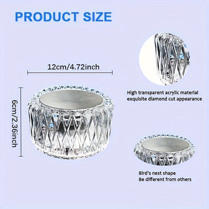 RGB LED Desk Lamp 16 Color Crystal Effect - Portable Battery Powered Night Light with Remote & Touch Control