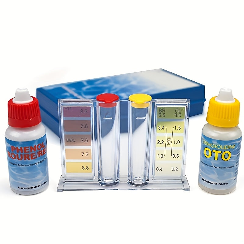 Pool Test Kit pH Reagent, Swimming Pool Spa Hot Tub Water Testing for Garden, Patio and Yard Use
