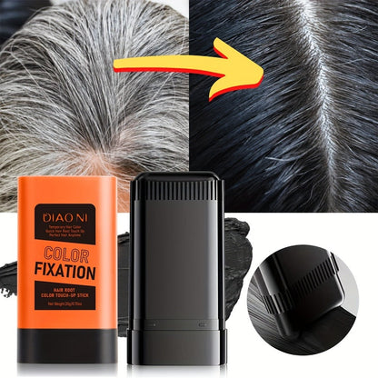 Portable Gray Root Cover Stick 2pcs, Disposable Hair Root Touch-Up with Plant-Based Squalane, Instant Gray Coverage