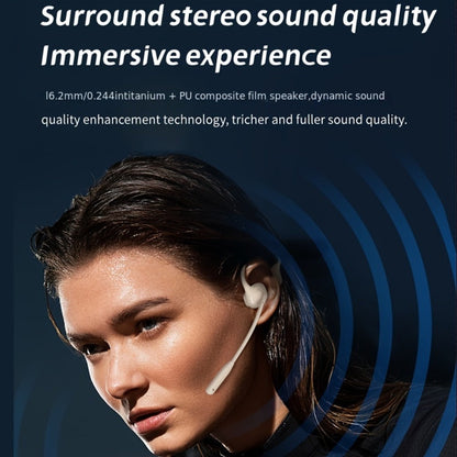 Open-Air Conduction Wireless Business Earphones Dual ENC Noise Canceling Microphones for Bedside Audio, Alarms and Room Entertainment