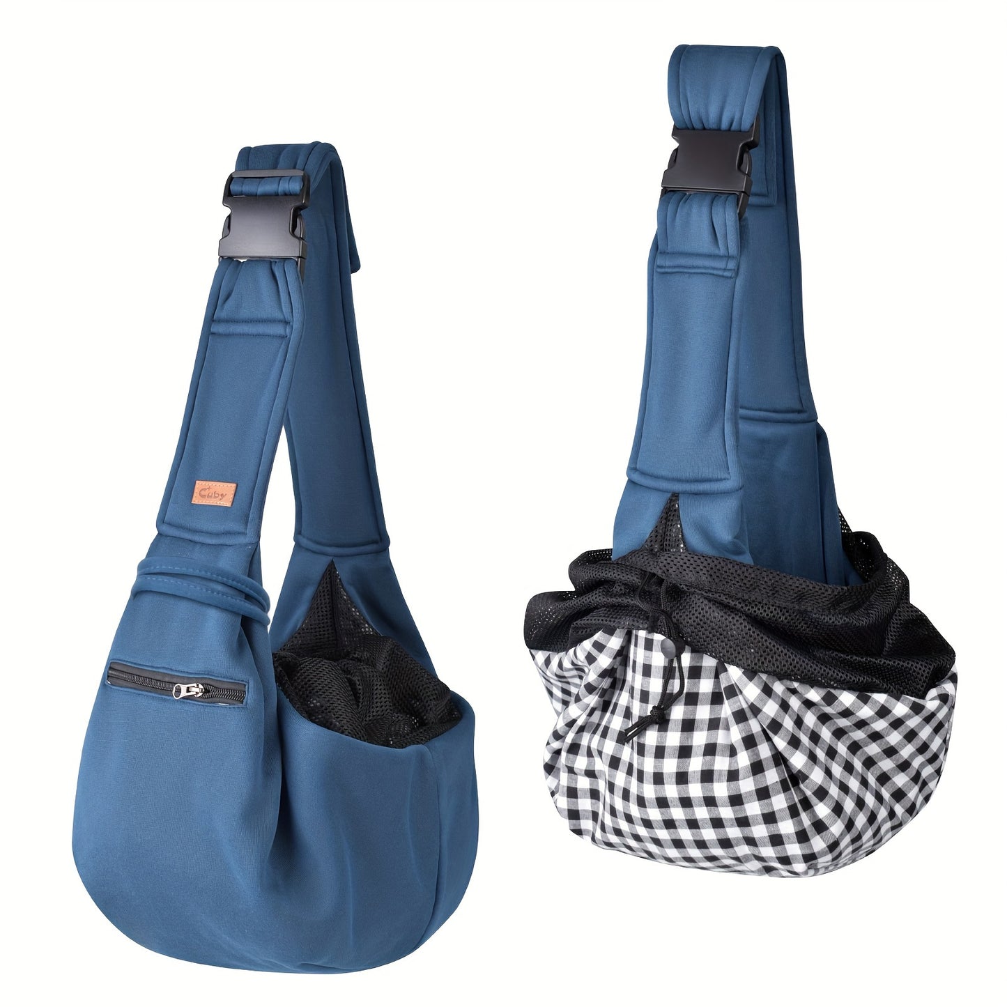 Adjustable Pet Sling Shoulder Carrier Bag | Hands-Free Dog Cat Puppy Carry Bag, Soft Breathable Travel Sling for Small Pets