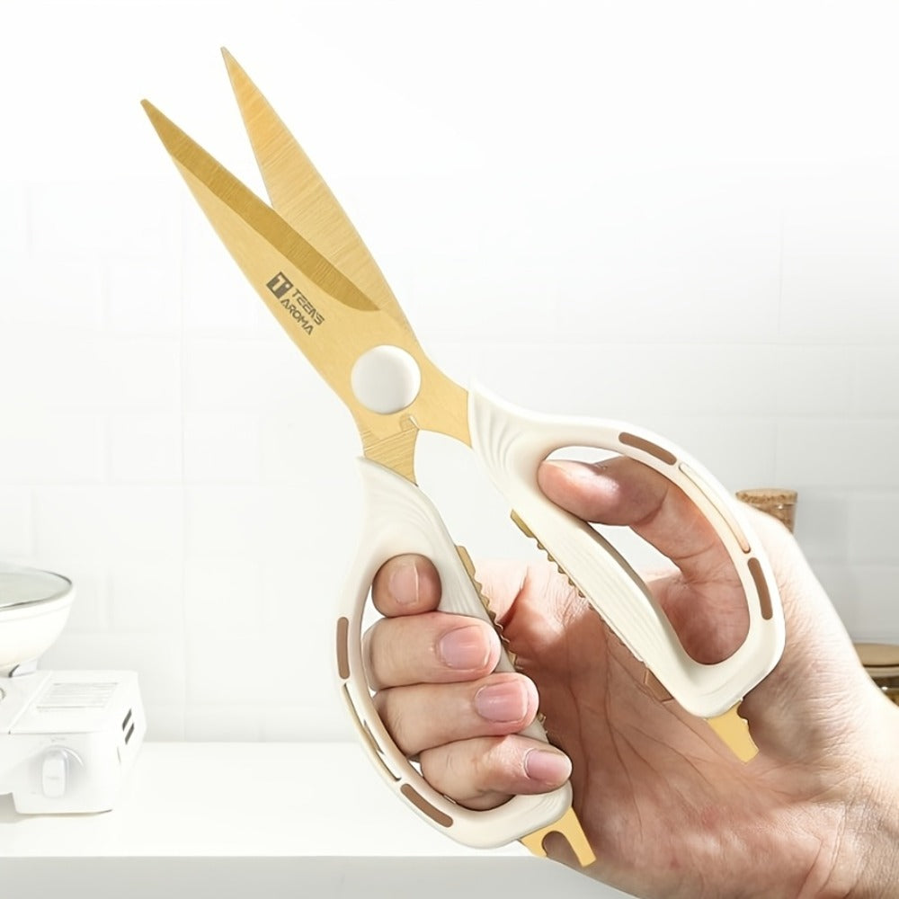 Kitchen Scissors Multipurpose, Sharp Stainless Steel Shears for Meat Poultry Vegetables Herbs Fish