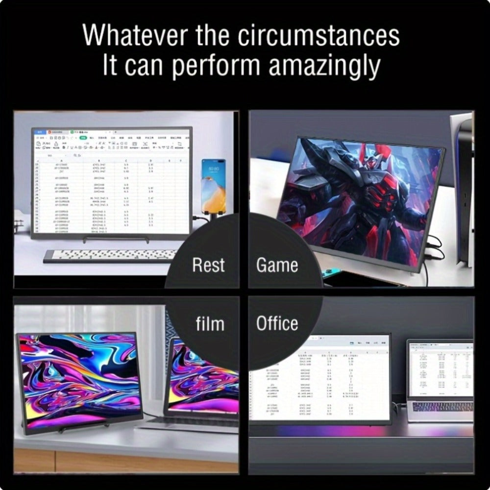 Anmite 10.5" IPS Portable Monitor 1280P 100% sRGB USB-C for an Everyday Personal Care Routine