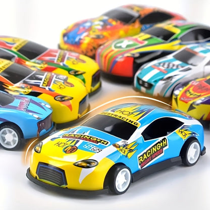 56 Pcs Mini Die-Cast Metal Car Set with 2 Stunt Cars, Play Mat & Storage Box - Friction Pull Back Toy Cars for Kids Boys Girls Ages 3+