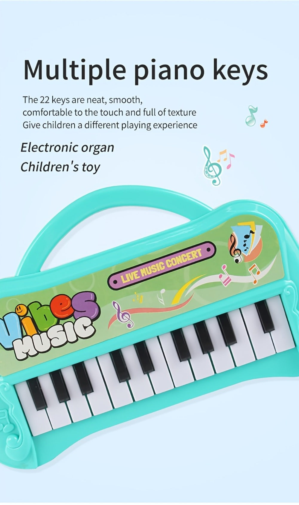 Kids Mini Piano Keyboard 13 Keys, Portable Electronic Music Toy for Toddlers with the Listed Color, Size or Set Options for Everyday Use
