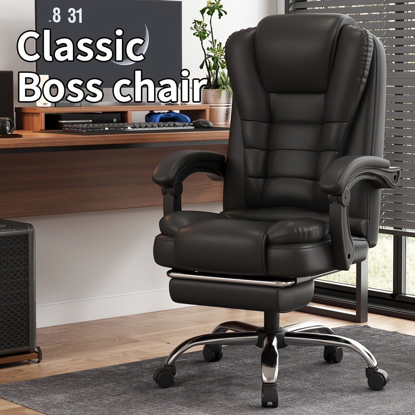 Office Chair shown in the Black option
