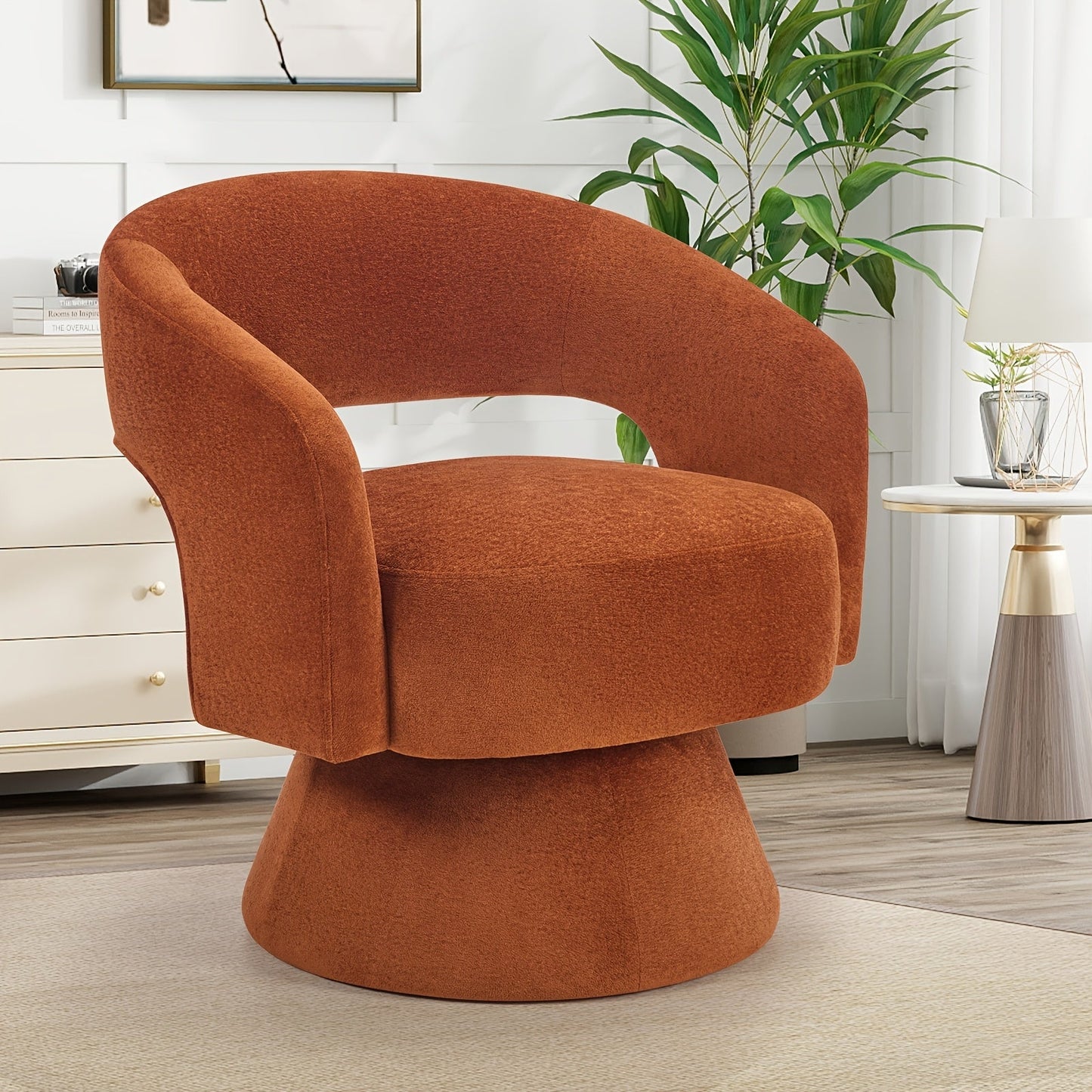 Accent Chair shown in the Orange option