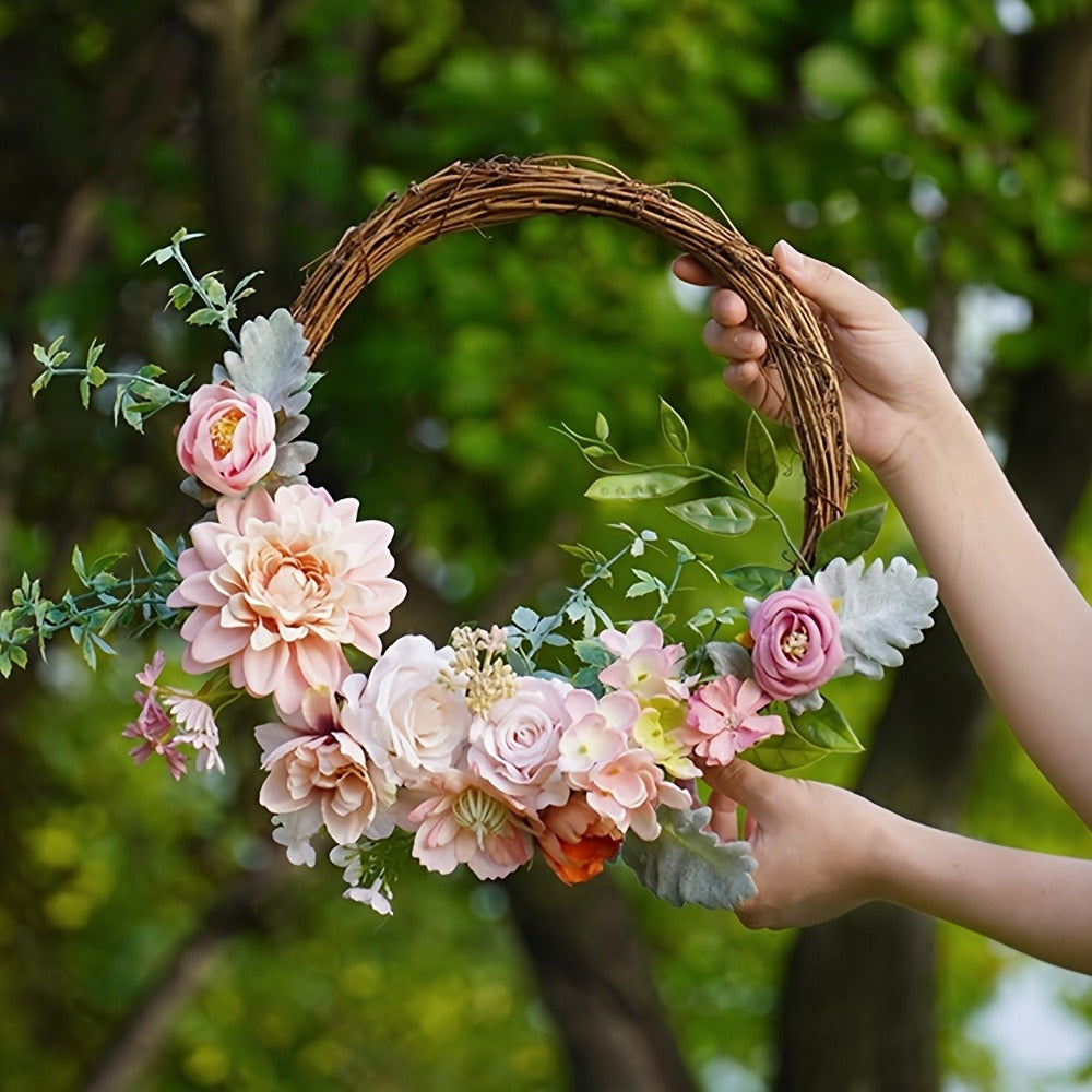 Artificial Flowers Pink Rose Box Set for DIY Wedding Bouquets, Table Centerpieces and Home Displays