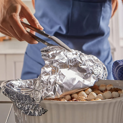 Aluminum Foil Roll 12 Inch Wide Restaurant Grade, Food Safe Disposable Wrapping for Burritos, Hot Dogs & Sandwiches