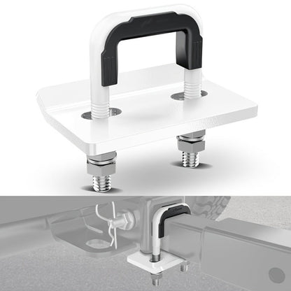 Trailer Hitch Tightener Anti Rattle Stabilizer 2 Inch Heavy Duty Steel U-Bolt with Rubber Cover Hitch Mount Wobble Eliminator for 2"