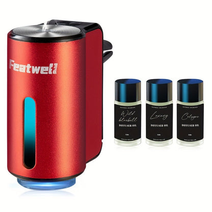 Car Essential Oil Diffuser – USB Aromatherapy Air Freshener with 3 Adjustable Mist Modes, Humidifier & Fragrance Diffuser for Vehicle