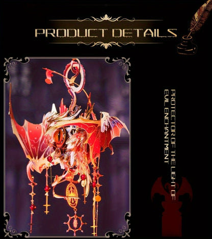 3D Metal Puzzle Model Kit, God's Eye & Angel's Eye MU Assembly, Laser-Cut DIY Craft, Artistic Home & Office Decor