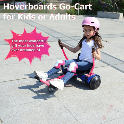 Hoverboard Go Kart Seat Attachment Buggy Conversion Kit 6.5-10 Inch with the Listed Color, Size or Set Options for Everyday Use