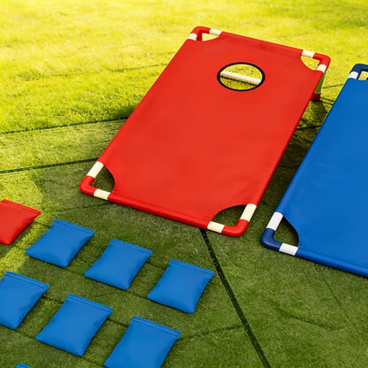 Portable Cornhole Bean Bag Toss Game Foldable Board 12 Bean Bags Storage Bag with the Listed Color, Size or Set Options for Everyday Use