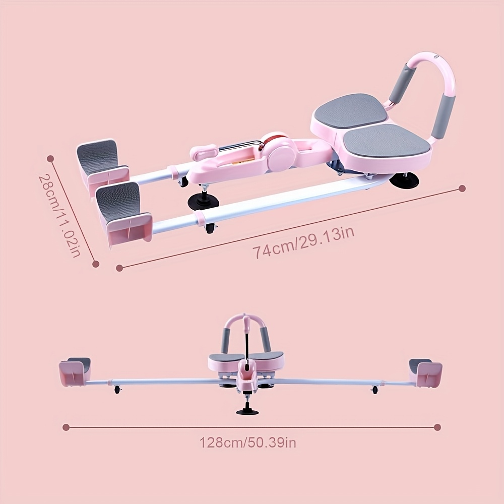 Leg Stretcher Splits Trainer 2-in-1 – 180° Adjustable, 7-Level Foot Support, Backrest & Plank Support, Foldable Ligament Stretcher for Yoga