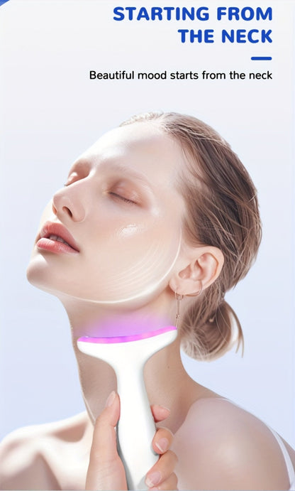 Face & Neck Massager Vibrating Rechargeable USB Device Adjustable Strength Eye Massage Beauty Tool for Women for Home or Salon Spa Use