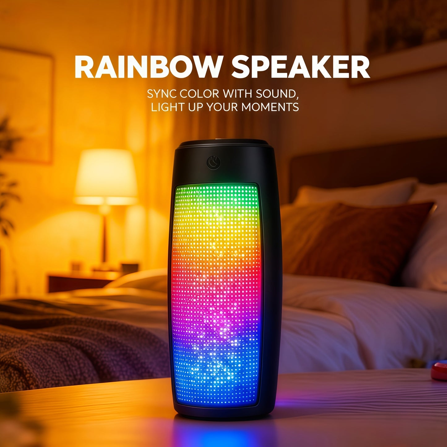 Portable Bluetooth Speaker Triangular Rechargeable Model with Subwoofer and Six available choices Options