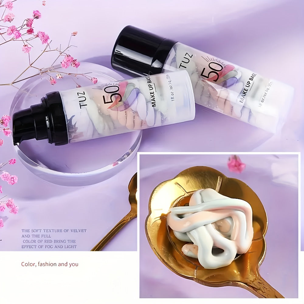 BB Cream Barrier Cream Set 4pcs Tri-Color Light Texture Natural Finish Anti-Smudge Glycerin for Makeup, Travel and Everyday Vanity Use