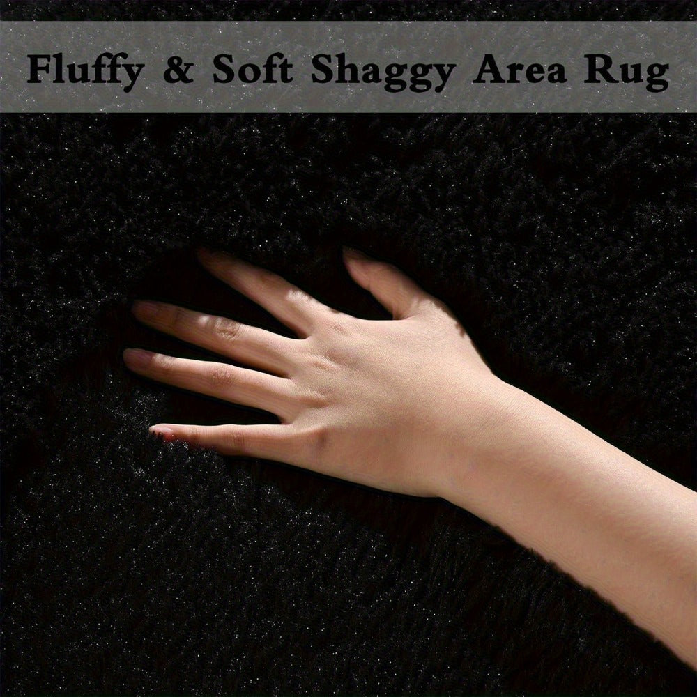 Shag Rug Fluffy Thick Area Rug - Fuzzy Tufted Plush Carpet for Bedroom & Living Room, Floor Mat in Multiple Colors & Sizes