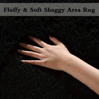 Shag Rug Fluffy Thick Area Rug - Fuzzy Tufted Plush Carpet for Bedroom & Living Room, Floor Mat in Multiple Colors & Sizes