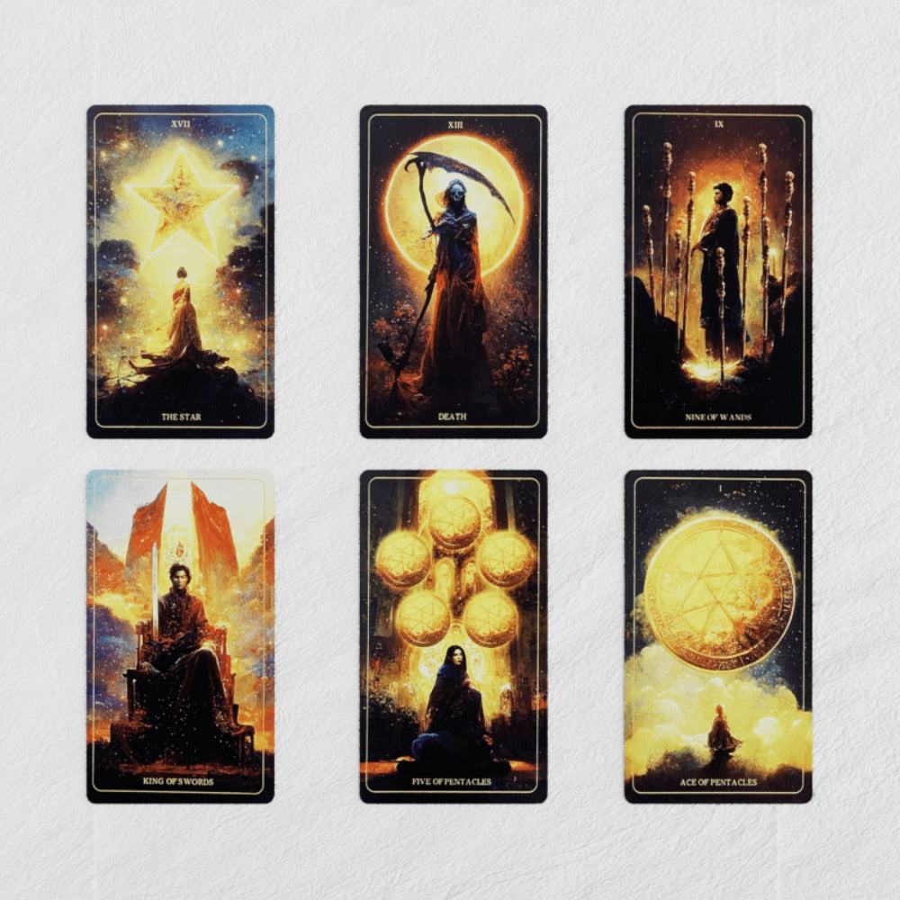 Tarot Card Deck Set 4pcs, Starseed Oracle, Paolo Barbieri Zodiac Oracle, Harmony Tarot & Wandering Spirit Tarot Cards