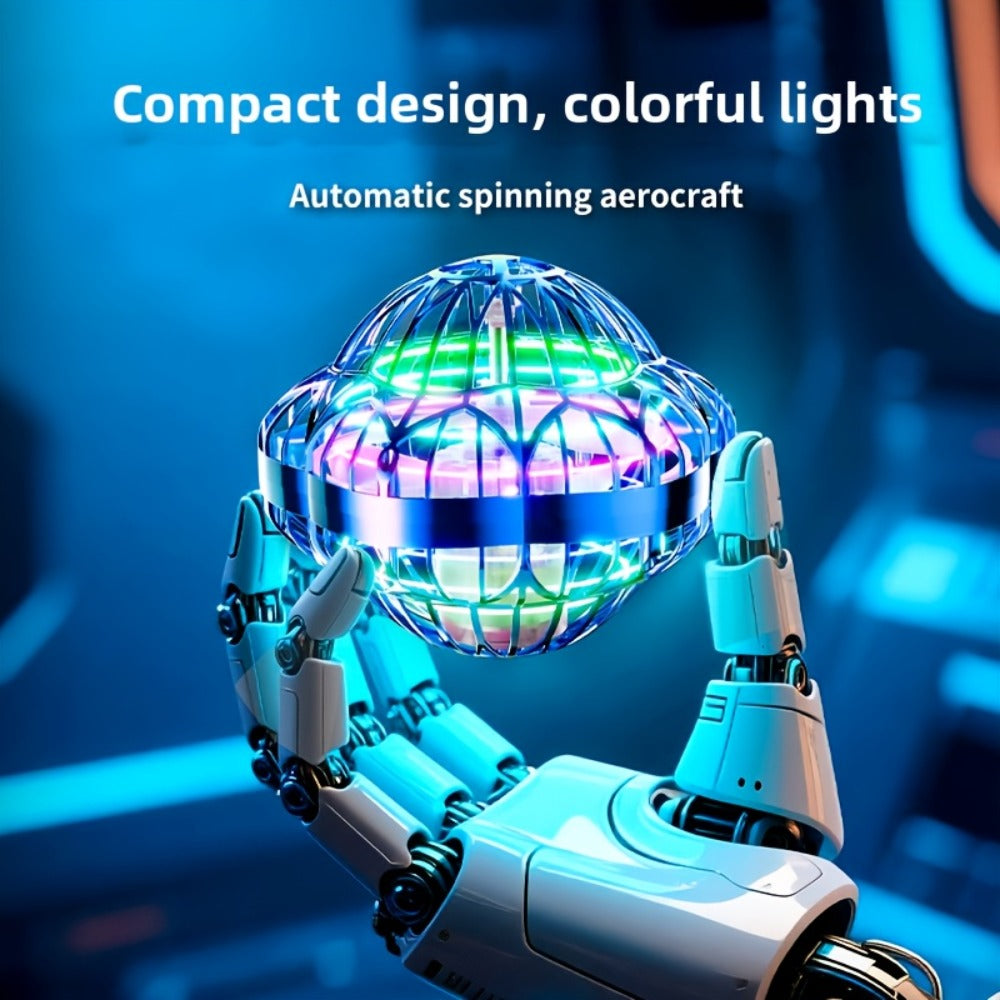 UFO Flying Ball Toy Smart Sensor Hovering Drone Hexagonal Spinning Saucer with the Listed Color, Size or Set Options for Everyday Use