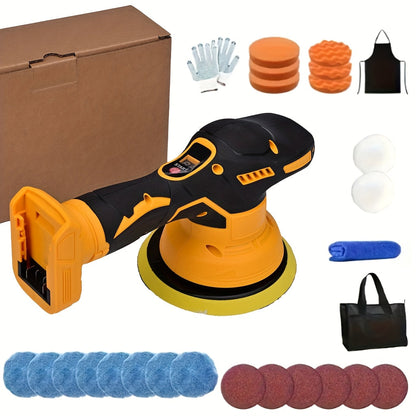 Cordless Car Polisher for DeWalt 20V Battery - 6 Variable Speeds 6800 RPM Buffer Polisher for Everyday Face, Beard and Body Grooming