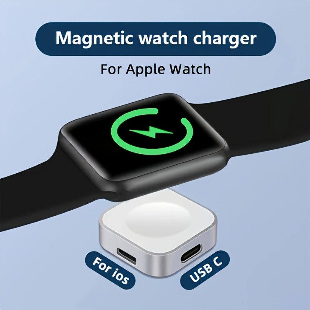 Apple Watch Magnetic Charging Stand with USB-C – Fast Magnetic Charger Dock Compatible with iWatch Ultra Series 9 8 7 6 5 SE 4 3 2 Portable